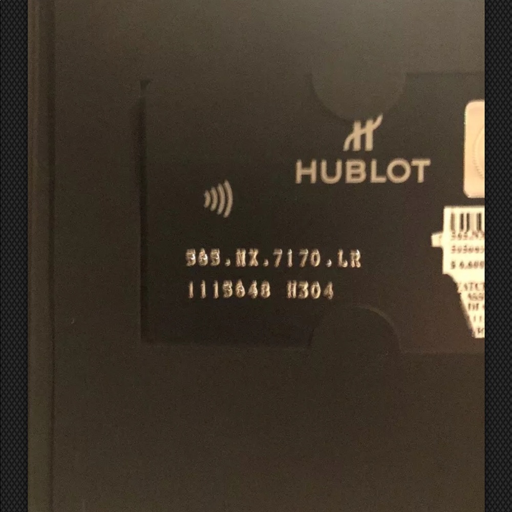 Hublot watch. NWT